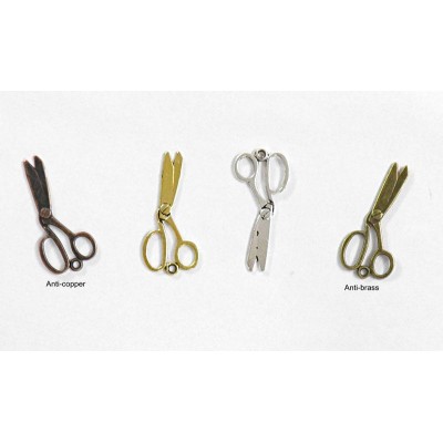 Μεταλλικό Διακοσμητικό Ψαλίδι Μικρό 10X30mm Antibrass_0518007-01
